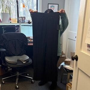 Japna Black Wide Leg Pants